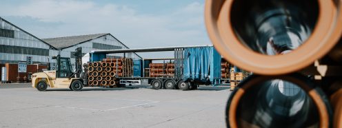 Steinzeug-Keramo Hasselt logistics forklift