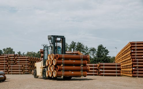 Steinzeug-Keramo Hasselt logistics forklift